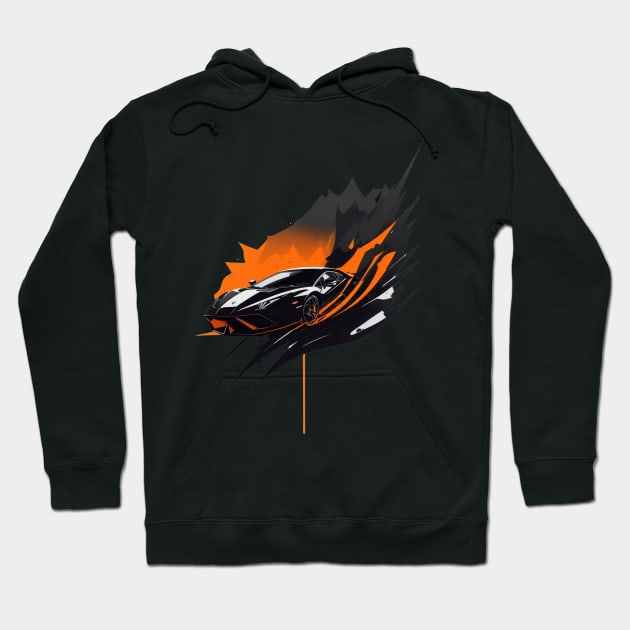 Sportscar Dark Knight Design Hoodie by The Wonder View